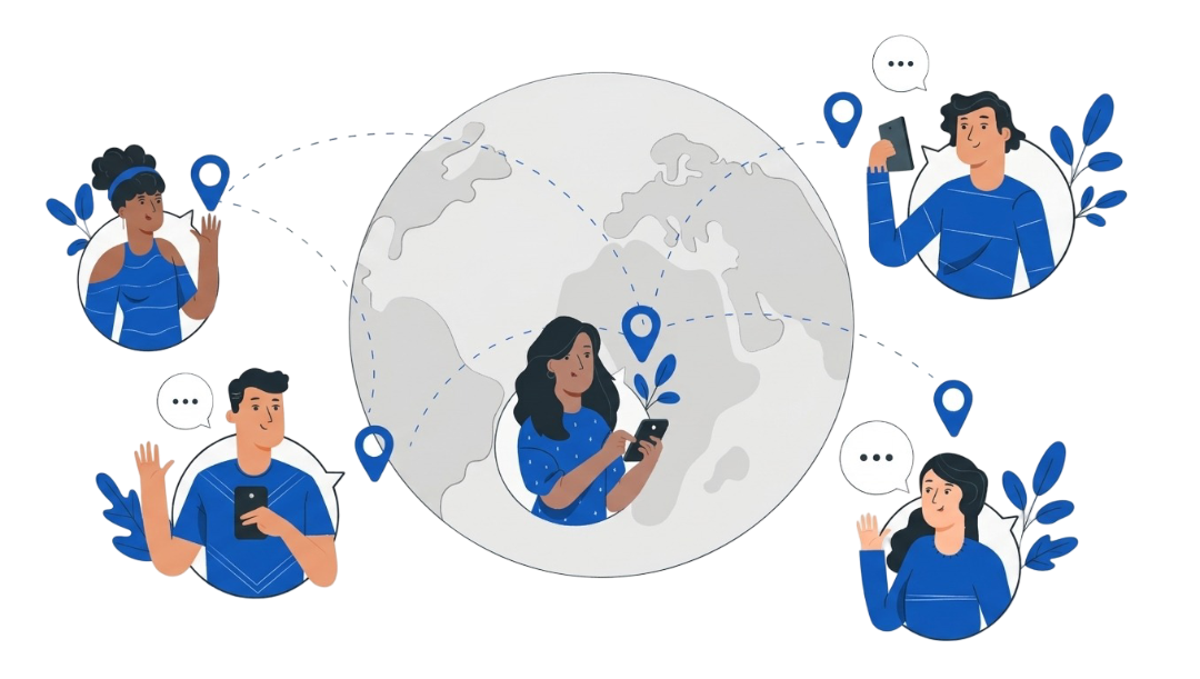 Skywave network collaboration illustration